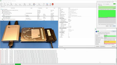 DeepSpar USB Stabilizer & R-Studio: Imaging a Fujitsu 2.5" PATA Hard Drive with Default Settings