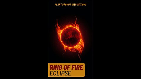 Ring of Fire Eclipse - Prompt Inspiration #aiart #midjourney #ringoffire #eclipse #solareclipse