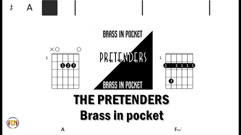 THE PRETENDERS Brass in pocket - (Chords & Lyrics like a Karaoke) HD