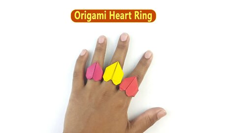 Origami Heart Ring Step by Step - Easy Paper Crafts
