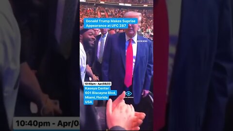 BEHIND THE SCENES with President Trump at UFC 287 in Miami! 👊💥