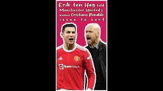 Erik ten Hag told Manchester United's greatest Cristiano Ronaldo issue to sort #shorts