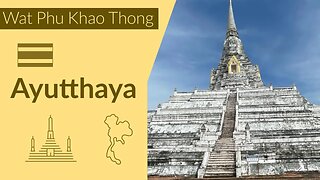 The Monastery of the Golden Mount - Wat Phu Khao Thong Temple - Ayutthaya Thailand 2023
