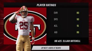 Madden 23 49ers Vs Bears Game 1 Franchise Season 22