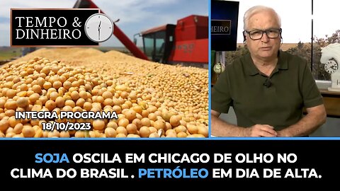 Soja oscila em Chicago de olho noclima do Brasil . Petróleo em dia de alta.