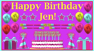 Happy Birthday 3D - Happy Birthday Jen - Happy Birthday To You - Happy Birthday Song