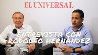 Rodolfo Hernández en entrevista con El Universal