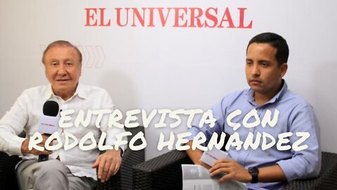 Rodolfo Hernández en entrevista con El Universal