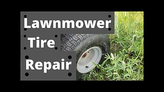 Lawn mower tire repair