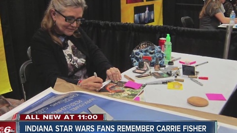 Indiana Star Wars fan remembers 'glittery' meeting with Carrie Fisher