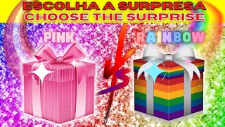 PINK OR RAINBOW 🎁🎁CHOOSE YOUR GIFT 🎁🎁 ESCOLHA SEU PRESENTE 🎁🎁 ELIGE TU RAGALO