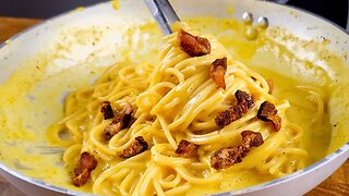 Famous ITALIAN SPAGHETTI CARBONARA That is Driving The World Crazy! Simple, fast, delicious!