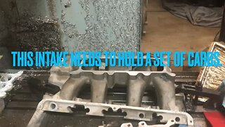 Machining a intake manifold