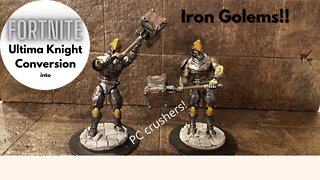 FORTNITE Ultima Knight conversion into Iron Golems!!