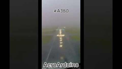 Watch #A380 Autopilot Lands In Extreme Conditions #Aviation #Avgeeks #AeroArduino