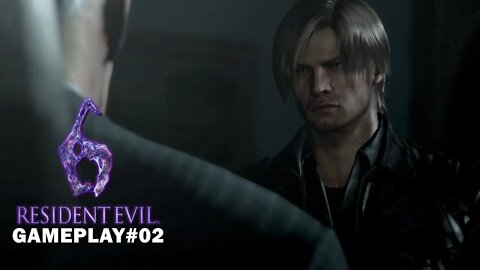 Resident Evil 6 - GamePlay#2 - A morte do presidente dos EUA, Lion tenta sair do Campus com Helena!