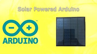 Solar Powered Arduino (EASY)