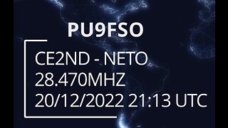 Contato DX CE2ND Neto, 20/12/2022 - 28.470MHZ - Banda de 10M