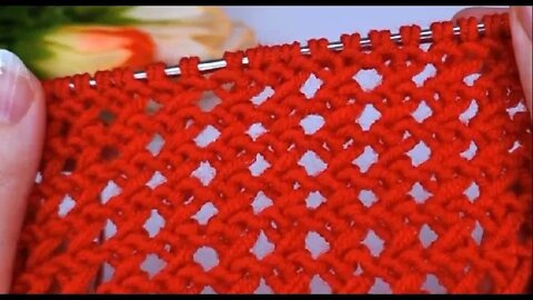 How to knitting hearts stitch simple short tutorial