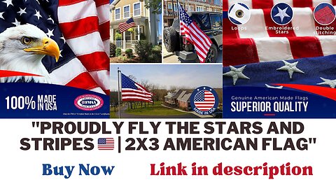"Show Your Patriotism with a 2x3 American Flag for Outside | All-Weather US Flag"