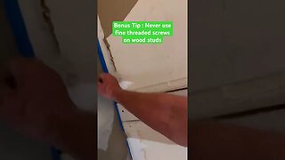 Drywall Screws-to Short?#bubba #handyman #drywall