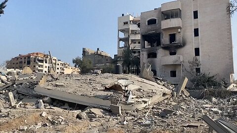 Gaza City neighbourhood devastated after Israel-Hamas combats