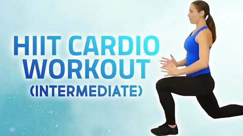 Fat-Burning HIIT Workout! Intermediate Level, Cardio Fitness, At Home, No Equipment, 20 Mins