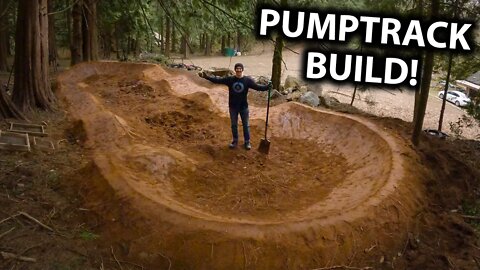 Breaking Ground on My New Backyard! - Building a Pumptrack and Step Down!