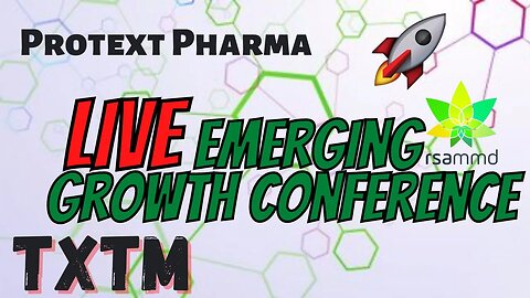 LIVE Emerging Growth Conference 🔥 HUGE Catalyst for TXTM 🤑 MUST WATCH