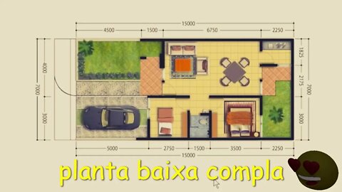 planta baixa 7x15