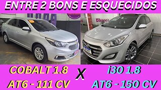 ENTRE 2 CARROS - GM COBALT LTZ 2020 X HYUNDAI i30 2016 - COMPLETAÇOS POR PREÇO DE KWID ZERO KM.