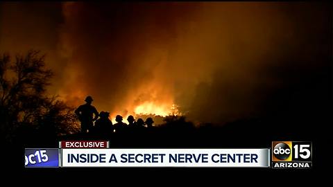 An exclusive look inside a secret communication center that is critical to frontline firefighters