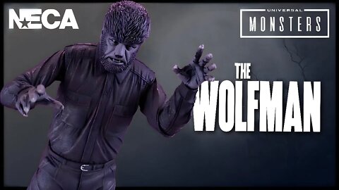 NECA Toys Universal Monsters The Wolfman Figure Black and White Version @The Review Spot