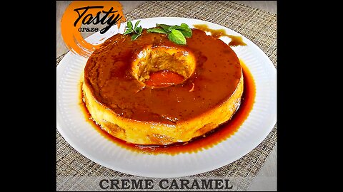 Creme Caramel with Biscotti