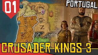 Criando o Reino de PORTUGAL e IMPÉRIO ROMANO em CK3! - Crusader Kings 3 Portugal #01[Gameplay PT-BR]