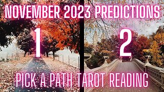 🍁 NOVEMBER 2023 PREDICTIONS PICK A CARD TAROT READING 🍂