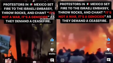 Mexico 🇲🇽 set Israeli embassy on fire 🔥