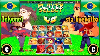 Street Fighter Alpha 2 (Onlyone1 Vs. sta_lipexctba) [Brazil Vs. Brazil]