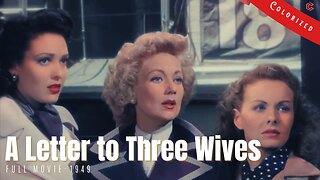 A Letter to Three Wives 1949 | Romantic Comedy-Drama | Colorized | Full Movie | Jeanne Crain
