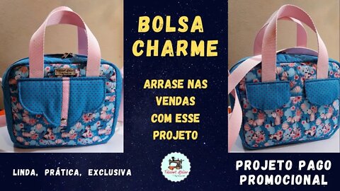 Como Fazer Bolsa Charme Transversal com Alça de Mão e 6 Bolsos - Venda Muito! Renda Extra em Casa