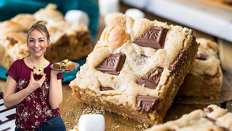 Peanut Butter S'mores Cookie Bars