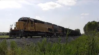 Wheeling & Lake Erie Mixed Freight Train from Lodi, Ohio July 5, 2022