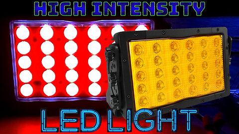 High Intensity Colored LED Light - 14,790 Lumens (Red, Amber, Green)