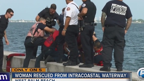 Woman rescued from Intracoastal waterway