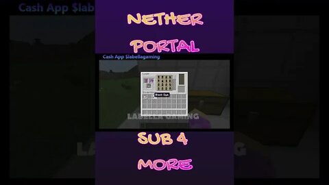 Minecraft: Nether Portal Banner