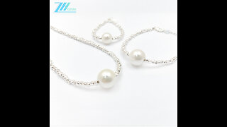 925 Silver pearl jewelry set Simple and Elegant Bridesmaid Jewelry Set Maid Of Honor Gift07