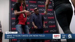 Mike Tyson in Wellington pushing his medical cannabis