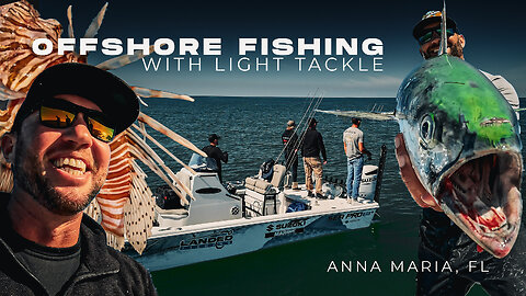 Offshore Fishing with Light Tackle Anna Maria Bottom Fishing Snapper, Grouper, LIONFISH Catch & Cook
