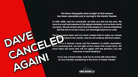 Thursday Night Throwdown - 07-21-2022 - Cowardly First Avenue Theater Cancels Dave Chappelle