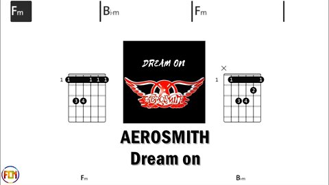AEROSMITH Dream on - Chords & Lyrics like a Karaoke) HD